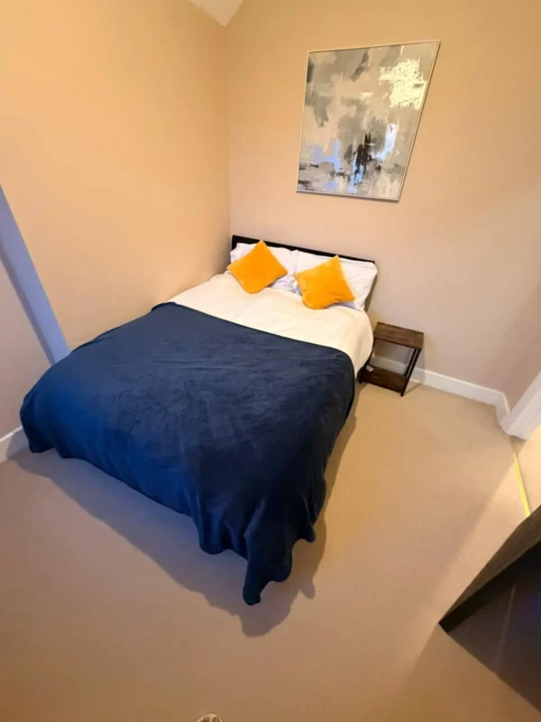 Bedroom refreshed & bed made