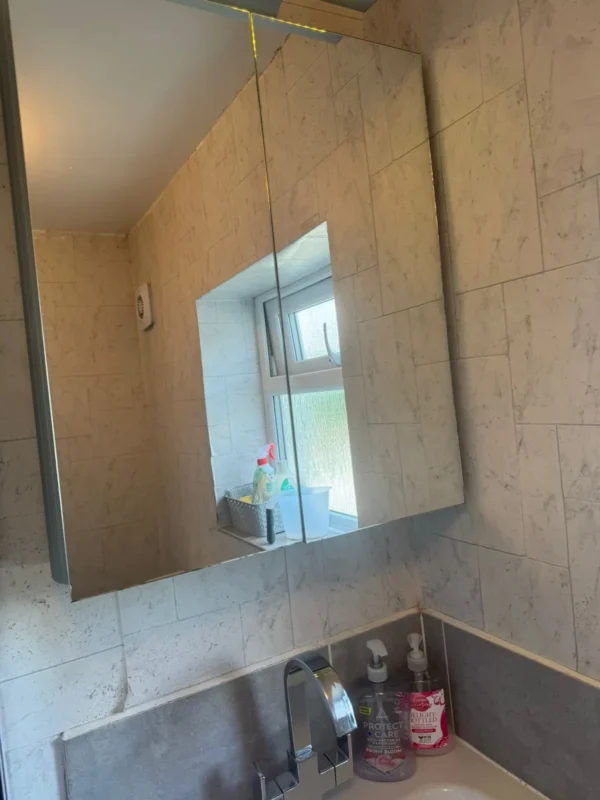 Mirror cabinet polished
