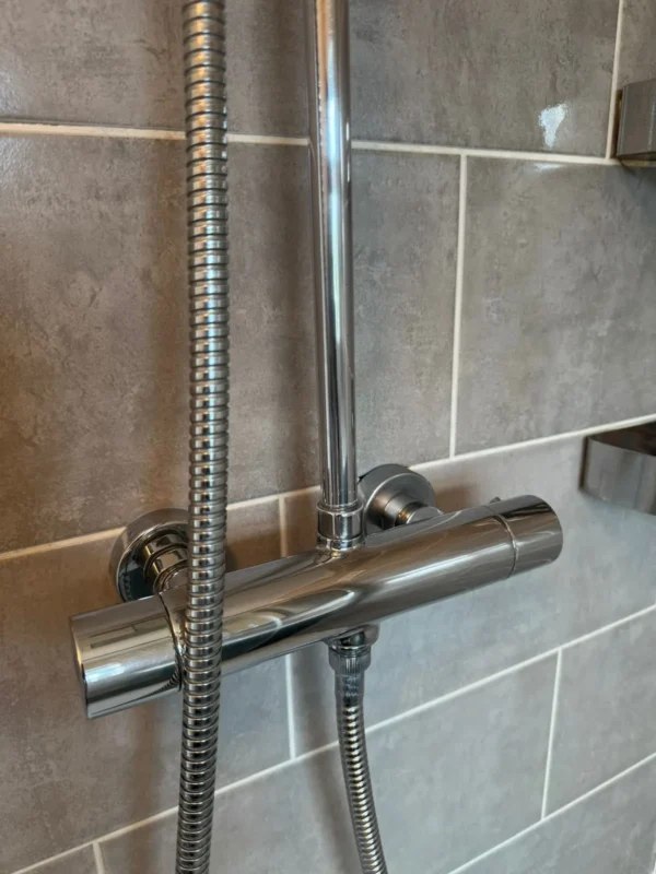 Chrome fittings polished